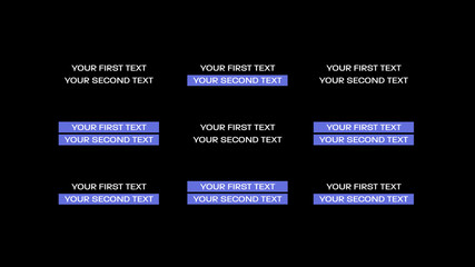 Simple Block Reveal Titles