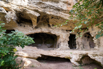 Besikli magara (meaning cave with cradles) which is tombs of the kings near to titus vespasianus tunnel at samandag, hatay