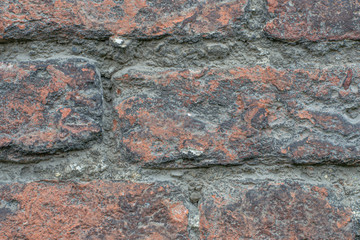 old brick wall texture in Italy, wallpaper, antico muro di mattoni in Italia