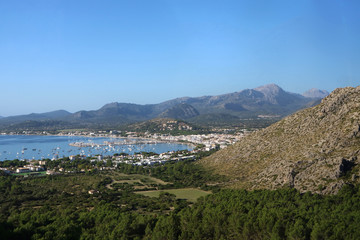 view of the bay of kotor montenegro