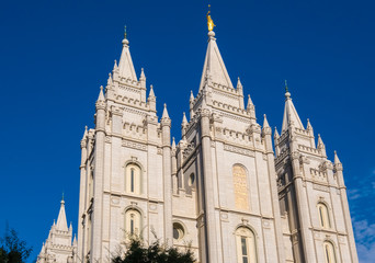 Fototapeta premium Latter Day Saints Temple Church, Salt Lake City, Utah, Unites States