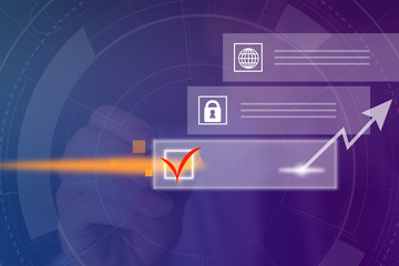 Obraz premium Picture photo system network scheme modern technology smart device