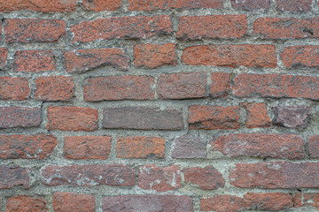 old brick wall texture in Italy, wallpaper, antico muro di mattoni in Italia