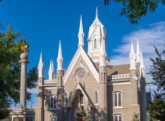 Fototapeta na wymiar Temple Square, Salt Lake City, Utah, United States