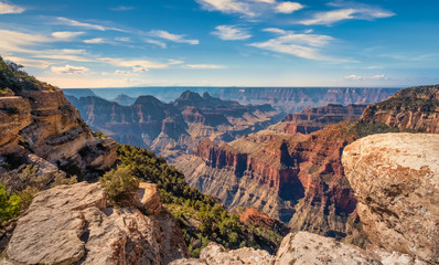 Cape Royal, the southernmost viewpoint along the North Rim Scenic Drive, Grand Canyon National Park, Arizona, USA