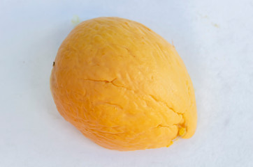 Isolated Half Avocado Seed