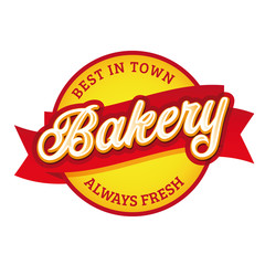 Bakery vintage sign label retro