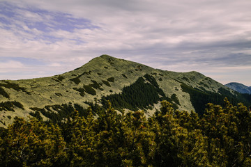 Amazing mountain lanscape in the wild Carpathians