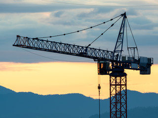 Construction, tall machine