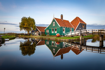 Fototapeta na wymiar Zaanse Schans Village in Holland