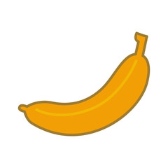 Banana Icon Vector Simple Design