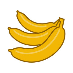 Banana Icon Vector Simple Design