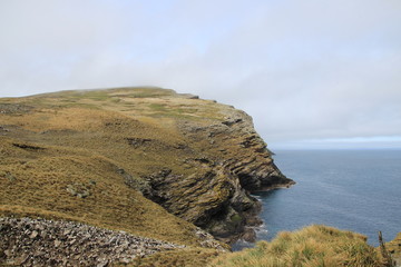 Landschaft Falklandinseln West Point Felsen und Meer
