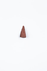 Detailshot of a single object on white ground, perfect for cropped objects, top view