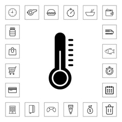 Temperature icon for web and mobile