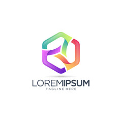 Abstract Colorful Logo Design Vector Template