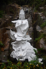 White goddess statue at the Ten Thousand Buddhas Monastery, Hong Kong
