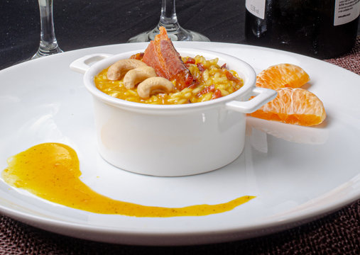 risotto de tangerina