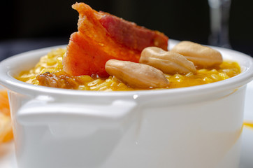 risotto de tangerina