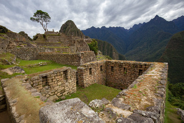 View of the ruins of Machu Picchu