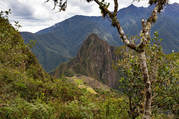 Obraz premium View of the ruins of Machu Picchu