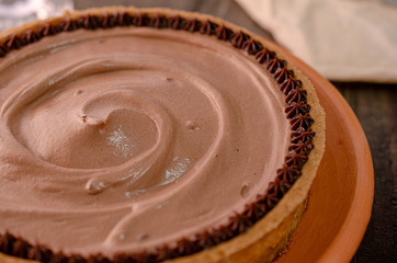 torta mousse de chocolate