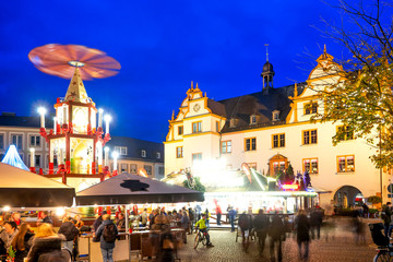 Weihnachtsmarkt in Darmstadt, Hessen, Deutschland 