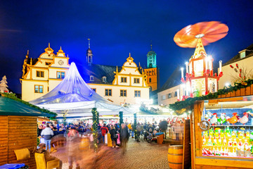 Weihnachtsmarkt in Darmstadt, Hessen, Deutschland 