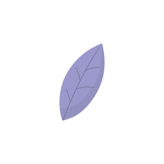 purple leaf foliage nature icon on white background