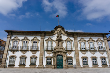 Obraz premium The Braga Town Hall is a landmark building located in Braga, Portugal