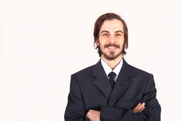 portrait of a businessman isolated on white