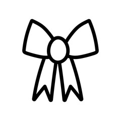 Obraz premium gift bow decoration icon thick line