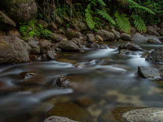 rivière blanche en pose longue