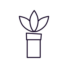 ecology potted plant nature icon