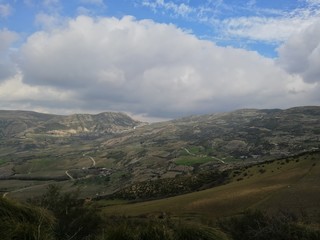 Fototapeta na wymiar beautiful landscape of the countryside in Guelma, Algeria