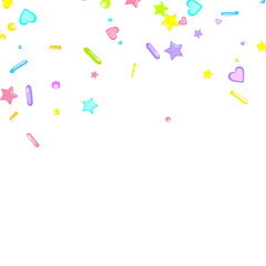 Sprinkles grainy. Cupcake dessert bakery confetti