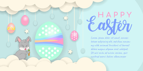happy easter day vector background wallpaper vector graphic design