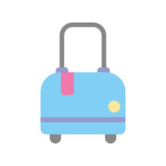 Isolated bag for travel vector design