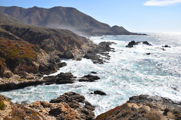 Big Sur, the beautiful and rugged Californian coast along Route 1, California