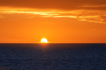 A Golden Sunset off the California Coast