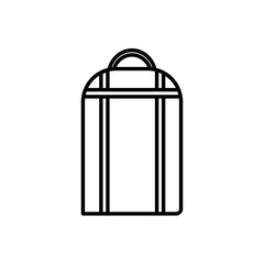 Isolated bag for travel vector design