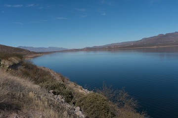 Theodore Roosevelt Lake in southern Arizona.