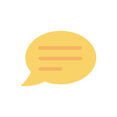 Isolated communication bubble icon vector design