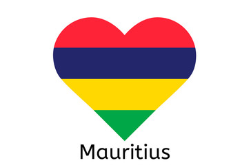 Mauritian flag icon, Mauritius country flag vector illustration