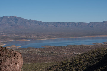 The view from the Tonto national monument in southern Arizona.