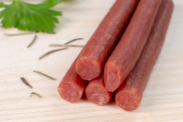  table and cabanos with rosemary and coriander