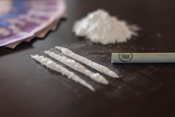 Buying drugs. Addiction