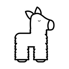 Isolated mexican pinata vector design