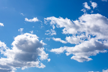 Blue sky with white clouds