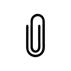 paperclip icon vector design symbol